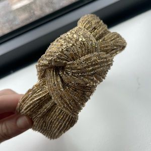 Gold knot headband